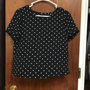Polka Dot Sheer Top Size medium Forever 21